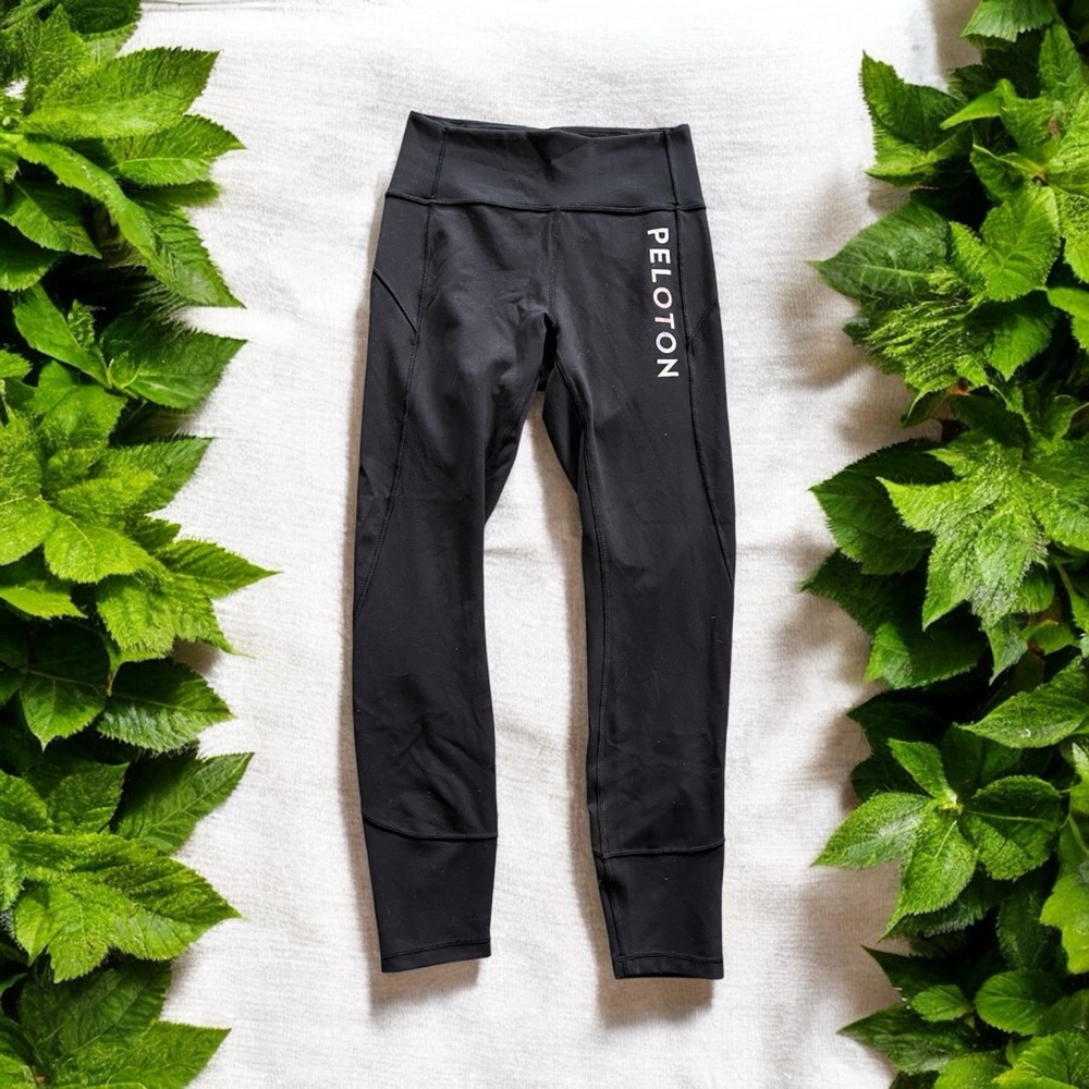 Lululemon‎ Womens Size 6 Black Peloton Leggings 25.5" Inseam